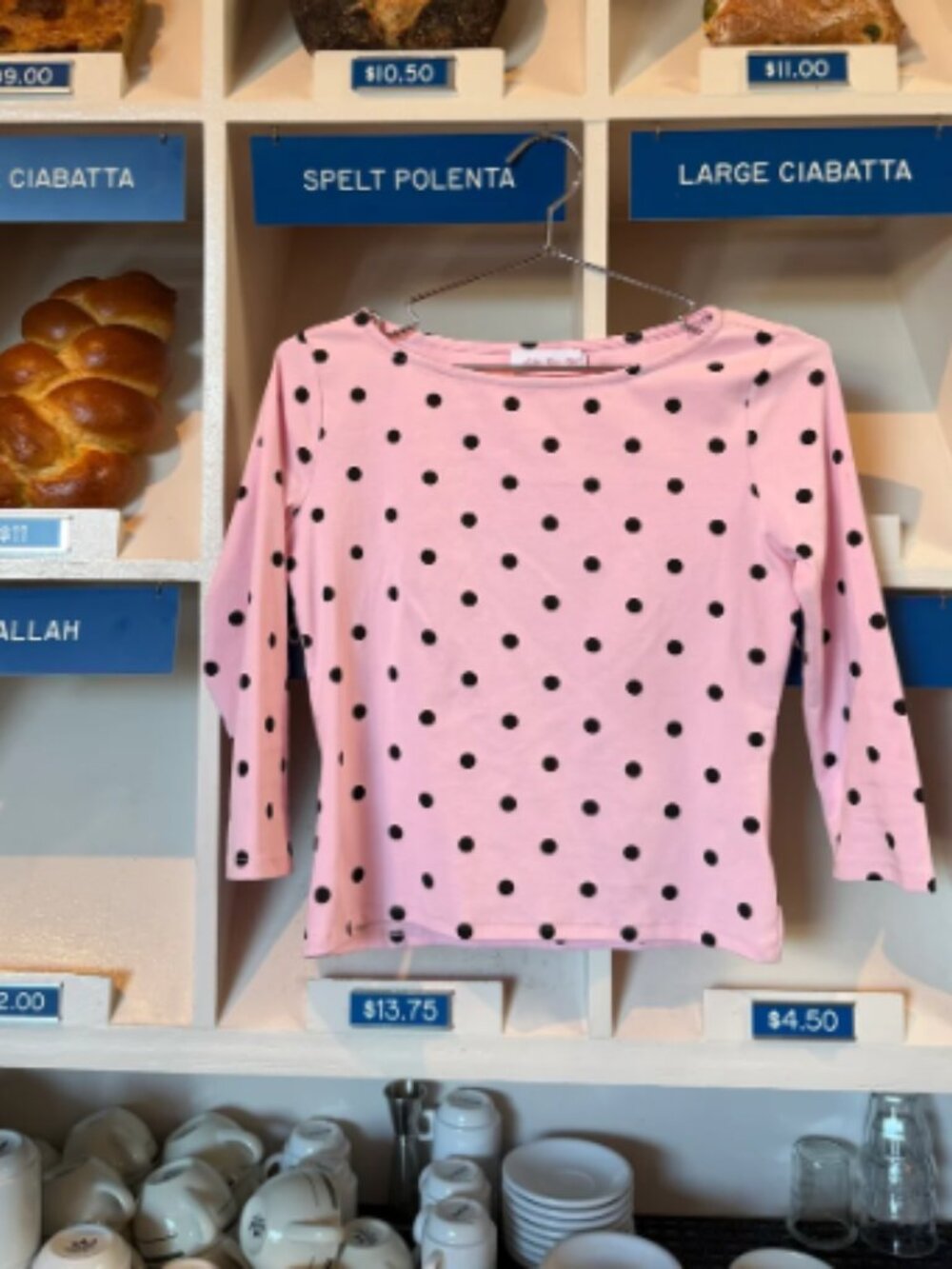 Nia Top Lisa Says Gah Pink Dot S and L - Picture 4 of 6